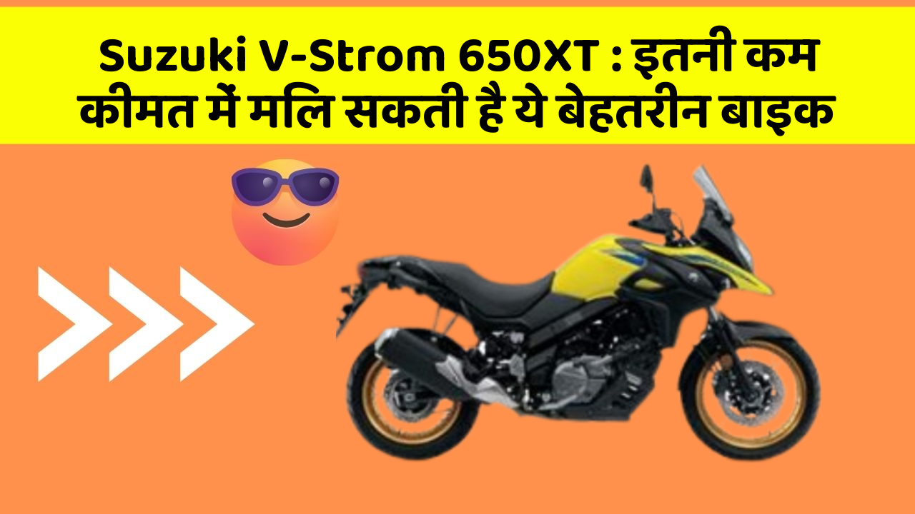 Suzuki V-Strom 650XT : इतनी कम कीमत में मिल सकती है ये बेहतरीन बाइक